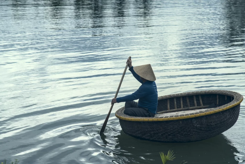 Basket boat of Central Vietnam HoiAn
